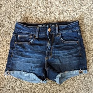 American Eagle Hi-Rise Shortie Shorts